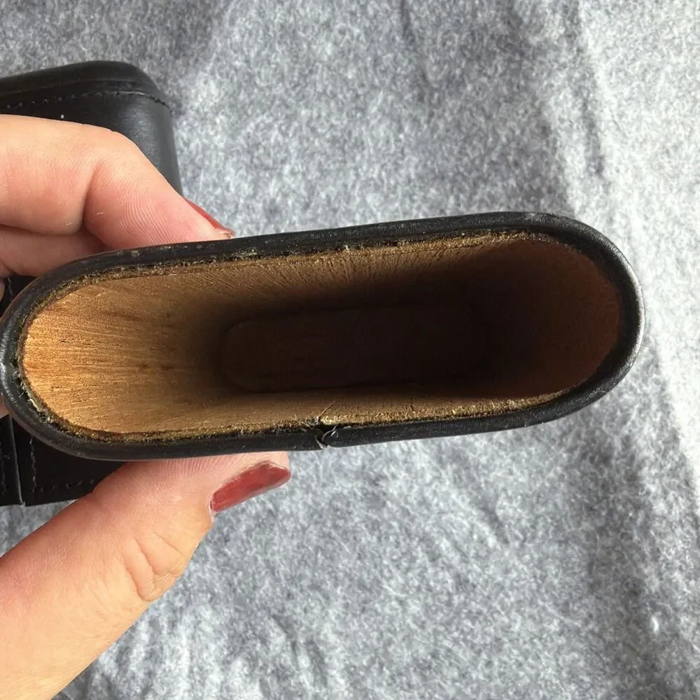 Vintage  Genuine  Leather Cigar Case Holder for 3 Cigars, Spain Made   7981/17